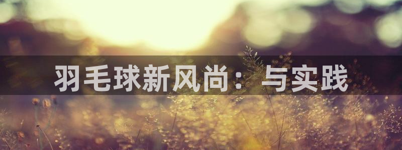 yy易游体育安全吗：羽毛球新风尚：与实践